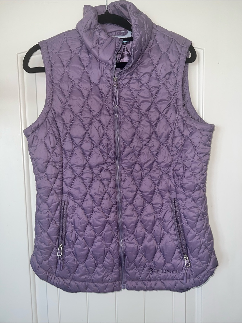 Free Country Quilted Lavender Sleeveless Vest